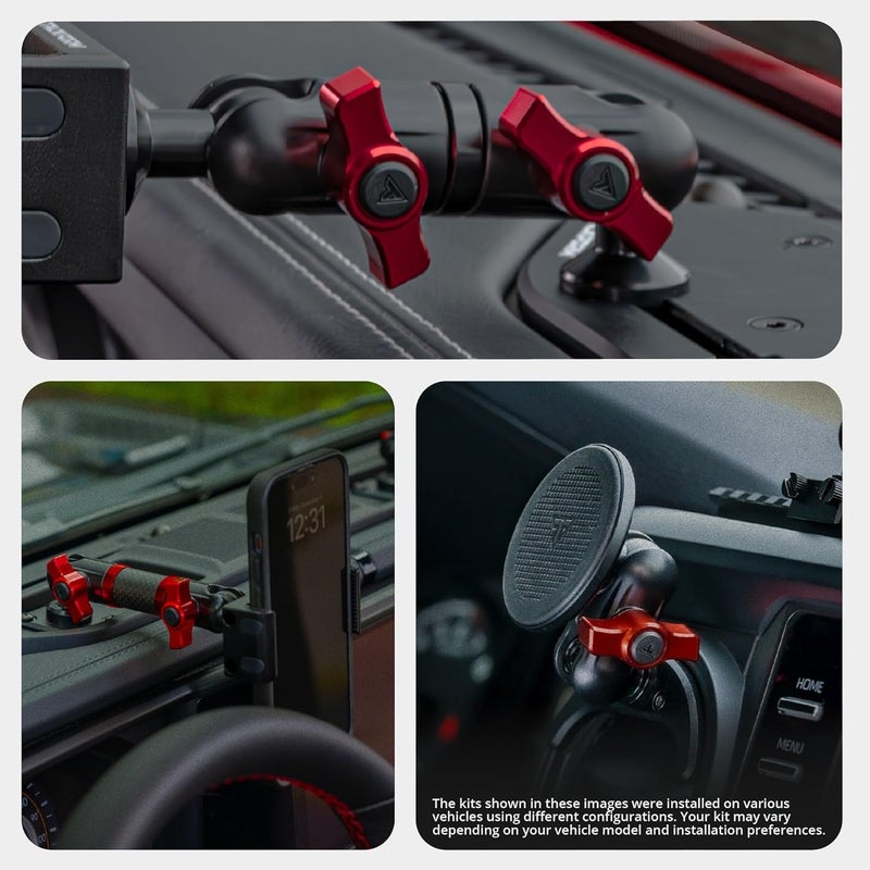 tackform DURALOCK Billet Aluminum Anodized Knob and Ring Accent Kit - ONLY Compatible DuraLock 20 Series Arms | 2 Knobs & 2 Rings Included | Purple - Image 3